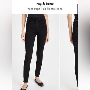 Rag & bone Nina High Rise Skinny Jeans (24)